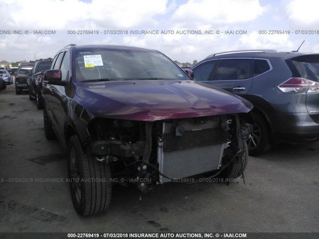 1C4RDHDG1HC713436 - 2017 DODGE DURANGO GT BURGUNDY photo 6