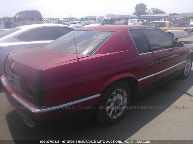 1G6EL12Y7YU141385 - 2000 CADILLAC ELDORADO ESC RED photo 4