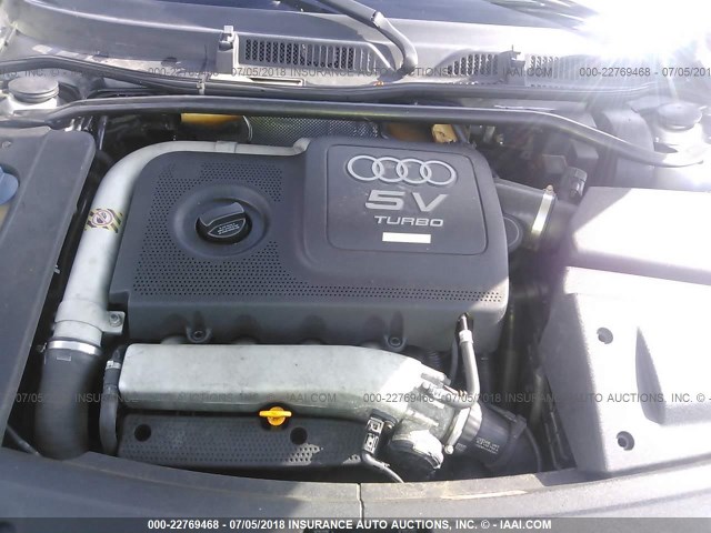 TRUUT28N111037726 - 2001 AUDI TT QUATTRO GRAY photo 10