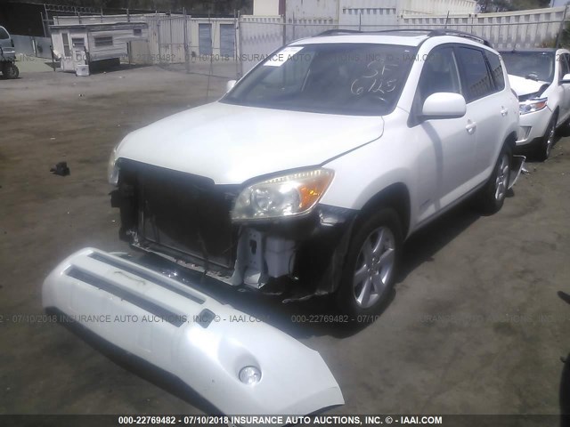 JTMZD31V085114067 - 2008 TOYOTA RAV4 LIMITED WHITE photo 2