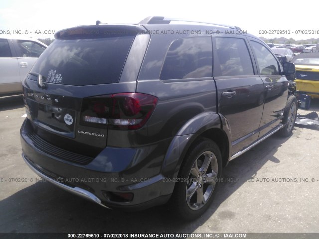 3C4PDCGB1HT547577 - 2017 DODGE JOURNEY CROSSROAD GRAY photo 4