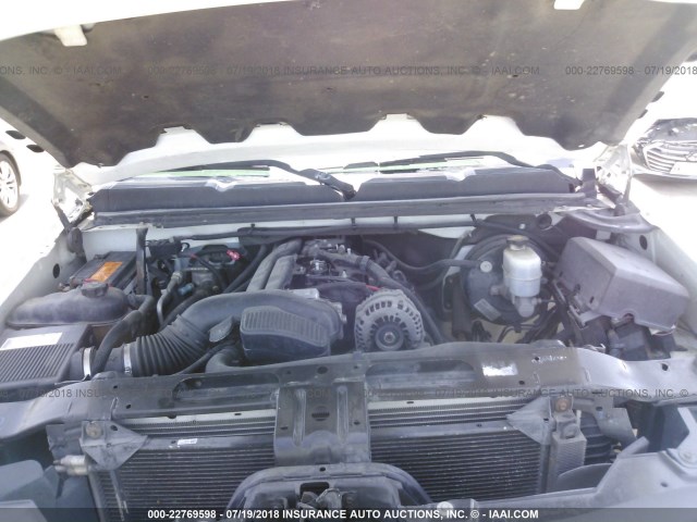 2GCEC13C571606854 - 2007 CHEVROLET SILVERADO C1500 CREW CAB WHITE photo 10