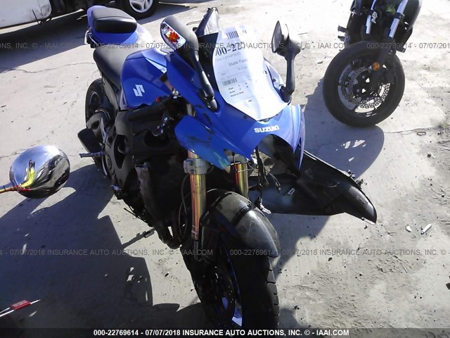 JS1GN7DA972101770 - 2007 SUZUKI GSX-R600 BLUE photo 1