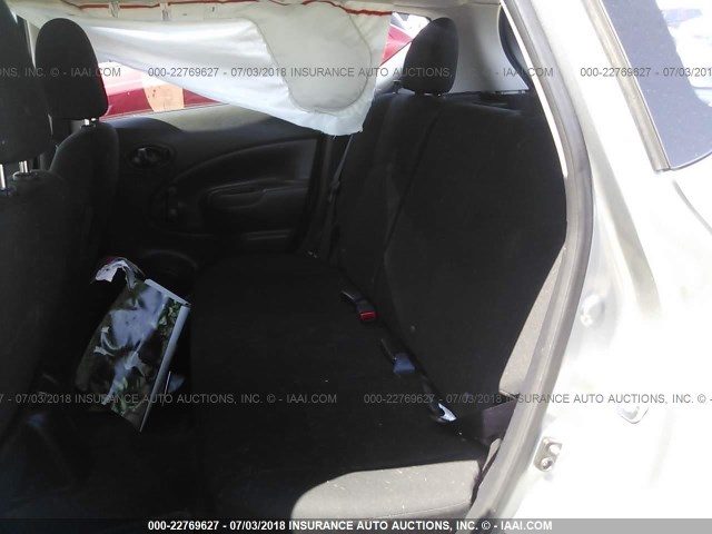 3N1CE2CPXFL362256 - 2015 NISSAN VERSA NOTE S/S PLUS/SV/SL/SR GRAY photo 8