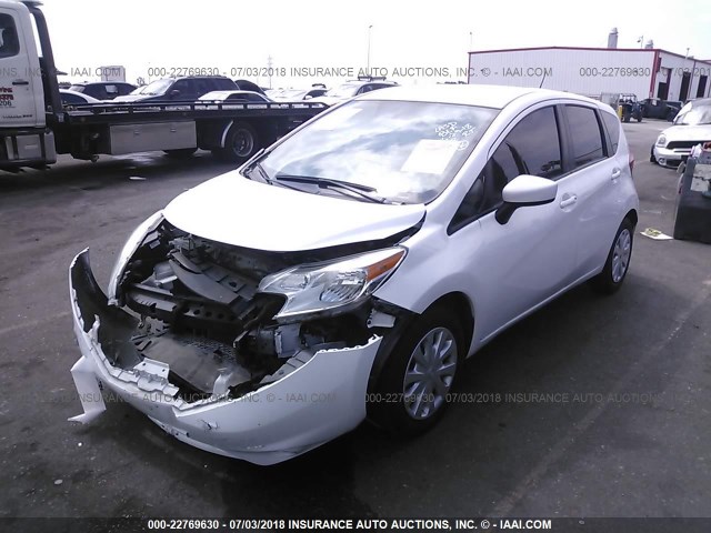 3N1CE2CP2GL381255 - 2016 NISSAN VERSA NOTE S/S PLUS/SV/SL/SR WHITE photo 2