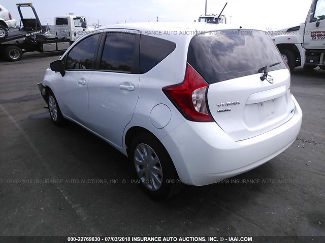 3N1CE2CP2GL381255 - 2016 NISSAN VERSA NOTE S/S PLUS/SV/SL/SR WHITE photo 3