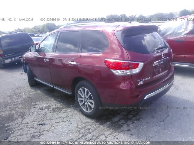 5N1AR2MN7GC611675 - 2016 NISSAN PATHFINDER S/SV/SL/PLATINUM 红色 照片 3