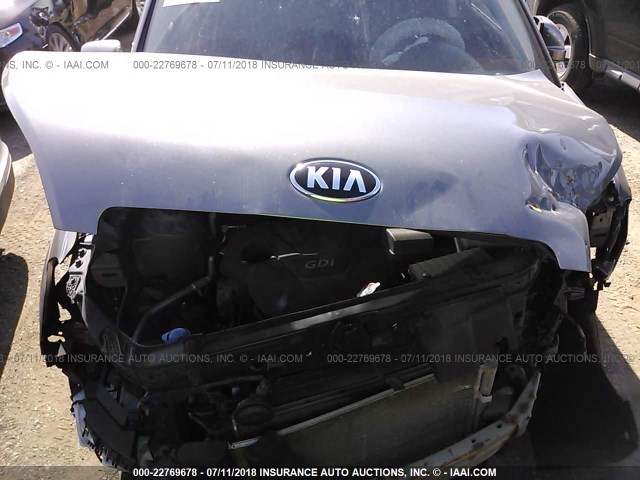 KNDJT2A50D7489286 - 2013 KIA SOUL SILVER photo 6