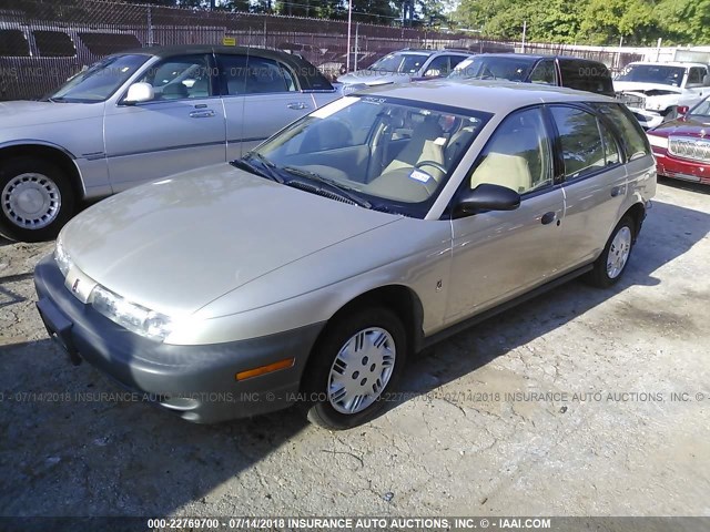 1G8ZH8280XZ215766 - 1999 SATURN SW1 GOLD photo 2