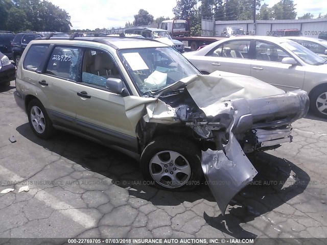 JF1SG65643H754339 - 2003 SUBARU FORESTER 2.5XS GOLD photo 1