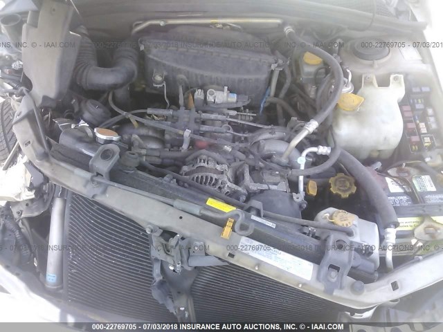 JF1SG65643H754339 - 2003 SUBARU FORESTER 2.5XS ოქროსფერი ფოტო 10