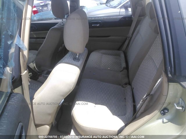 JF1SG65643H754339 - 2003 SUBARU FORESTER 2.5XS ოქროსფერი ფოტო 8