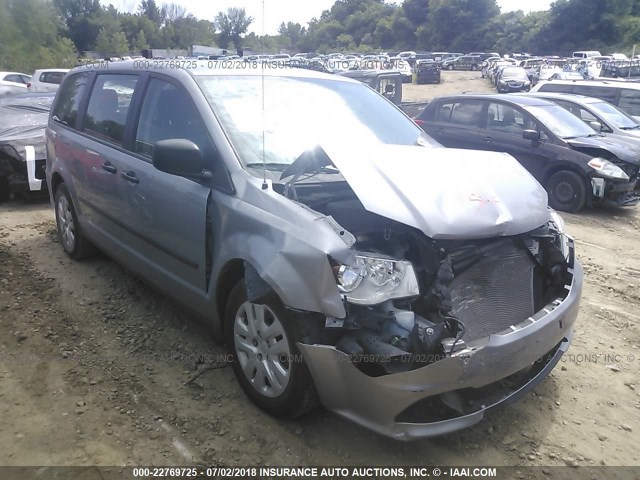 2C4RDGBG8ER248184 - 2014 DODGE GRAND CARAVAN SE SILVER photo 1