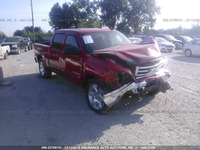 3GTP2VE77CG289065 - 2012 GMC SIERRA K1500 SLE RED photo 1