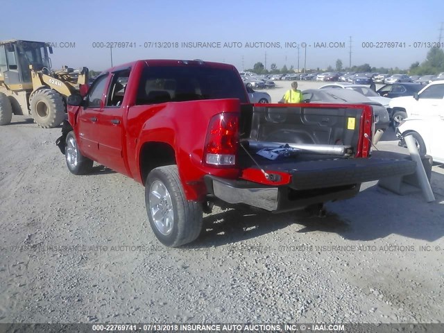 3GTP2VE77CG289065 - 2012 GMC SIERRA K1500 SLE RED photo 3