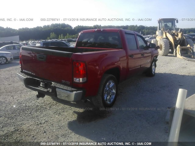 3GTP2VE77CG289065 - 2012 GMC SIERRA K1500 SLE RED photo 4