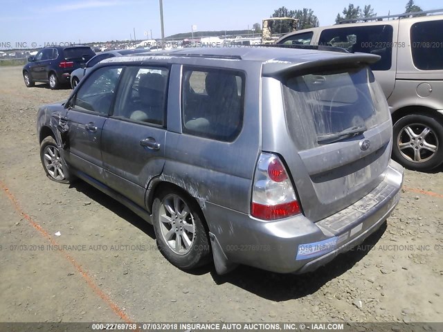 JF1SG65637H705722 - 2007 SUBARU FORESTER 2.5X PREMIUM SILVER photo 3