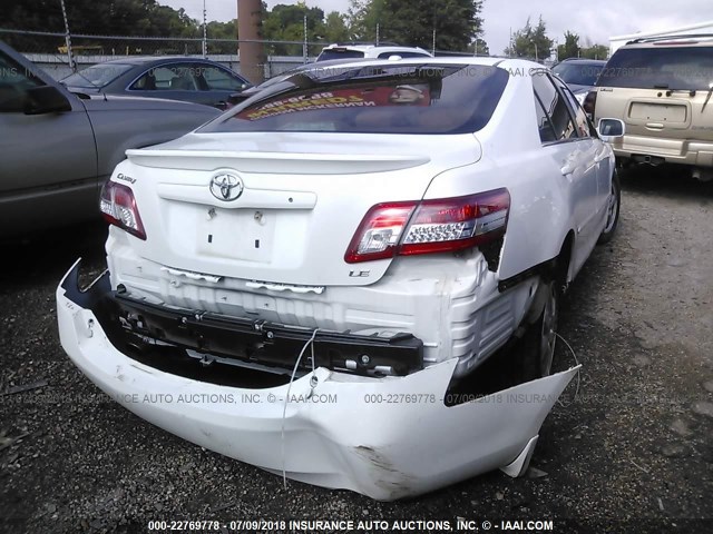 4T1BK3EK7AU604634 - 2010 TOYOTA CAMRY SE/LE/XLE WHITE photo 4