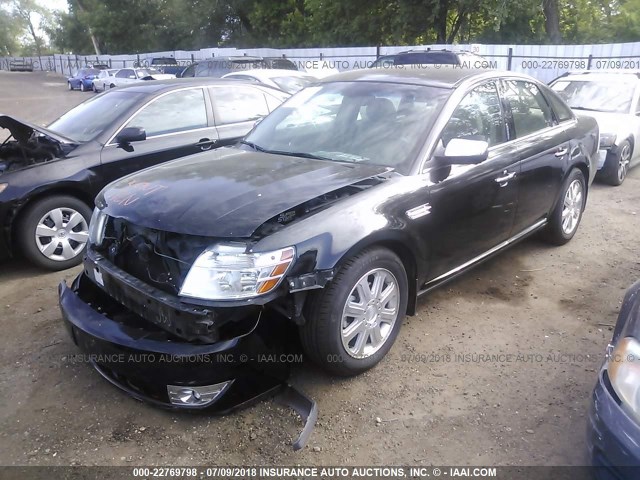 1FAHP25W88G183891 - 2008 FORD TAURUS LIMITED BLACK photo 2