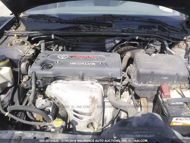 4T1BE32K02U617612 - 2002 TOYOTA CAMRY LE/XLE/SE ლურჯი ფოტო 10