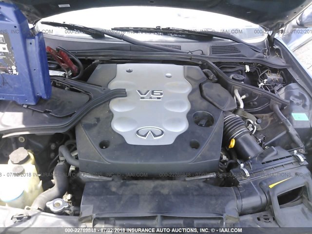 JNKCV51E46M508929 - 2006 INFINITI G35 BLUE photo 10