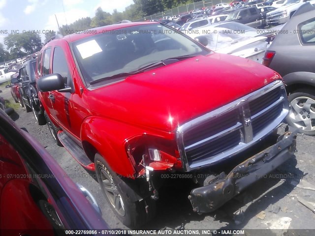 1D4HD58D35F550683 - 2005 DODGE DURANGO LIMITED RED photo 1