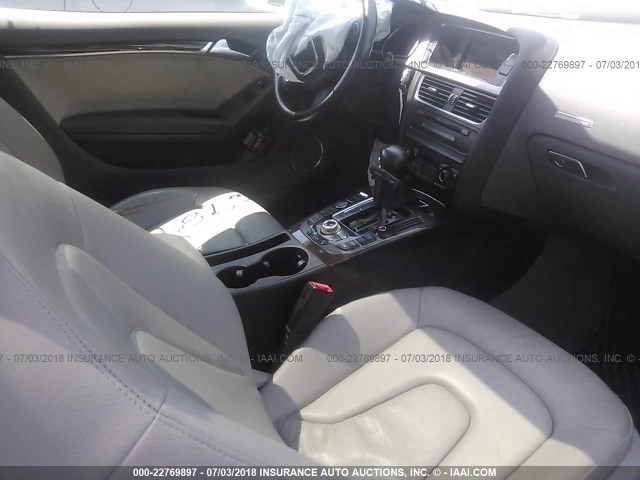 WAUDK78T29A019821 - 2009 AUDI A5 QUATTRO WHITE photo 5