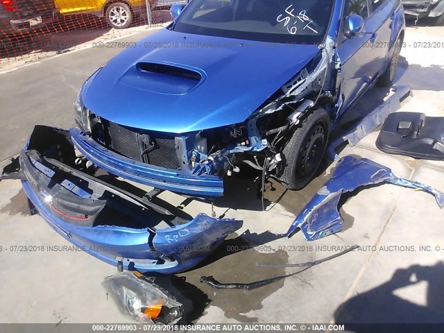 JF1GR89698L834021 - 2008 SUBARU IMPREZA WRX STI BLUE photo 6