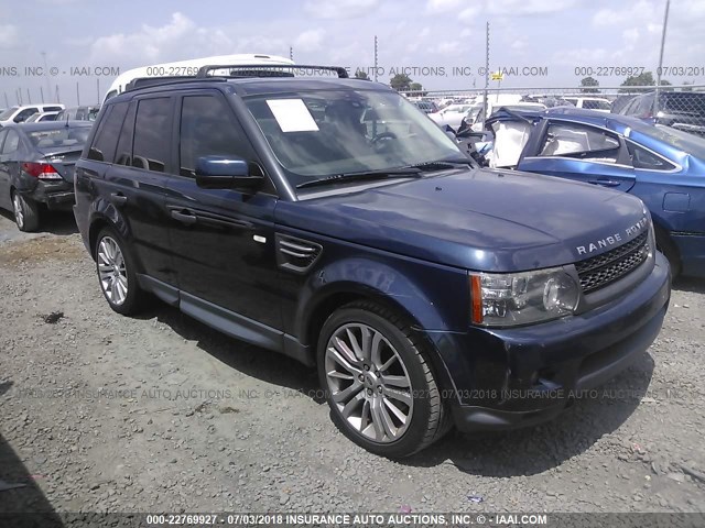 SALSK2D44BA295282 - 2011 LAND ROVER RANGE ROVER SPORT LUX BLUE photo 1