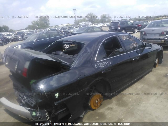 1LNHM86S95Y613804 - 2005 LINCOLN LS BLACK photo 4