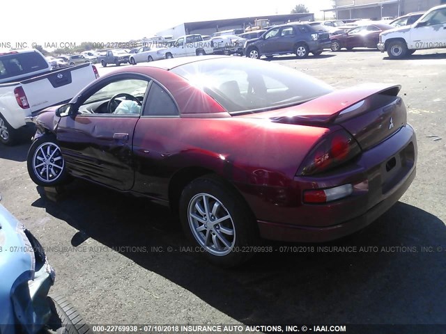 4A3AC44G42E100695 - 2002 MITSUBISHI ECLIPSE GS RED photo 3