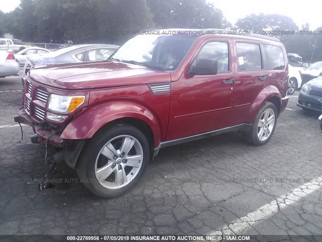 1D4PT4GK0BW529035 - 2011 DODGE NITRO HEAT RED photo 2