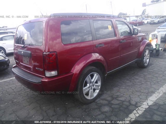 1D4PT4GK0BW529035 - 2011 DODGE NITRO HEAT RED photo 4