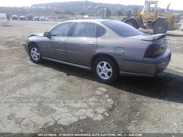 2G1WH52K739264804 - 2003 CHEVROLET IMPALA LS BROWN photo 3