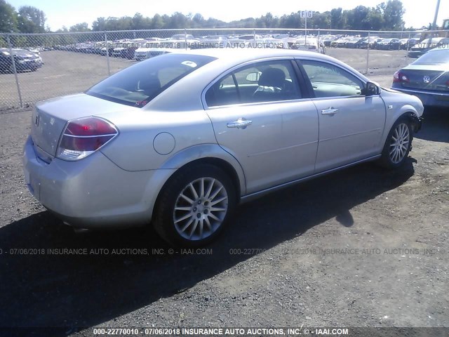 1G8ZV57777F151377 - 2007 SATURN AURA XR SILVER photo 4