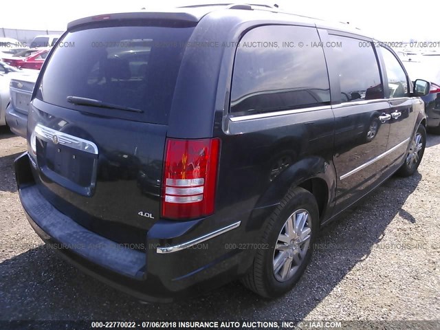 2A8HR64X28R793668 - 2008 CHRYSLER TOWN & COUNTRY LIMITED BLACK photo 4