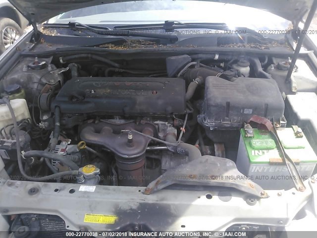 4T1BE32K05U595938 - 2005 TOYOTA CAMRY LE/XLE/SE ვერცხლისფერი ფოტო 10