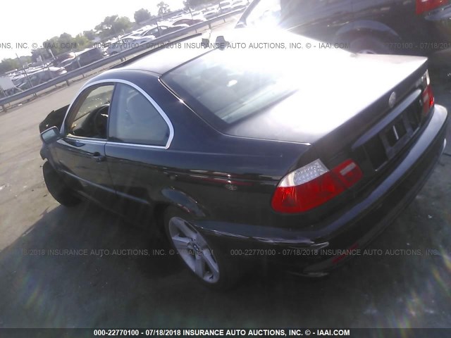 WBABD33455PL06085 - 2005 BMW 325 CI BLACK photo 3