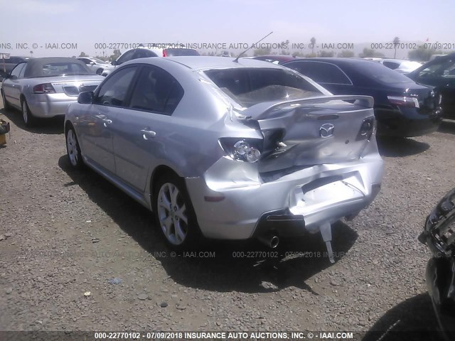 JM1BK323071666338 - 2007 MAZDA 3 S SILVER photo 3