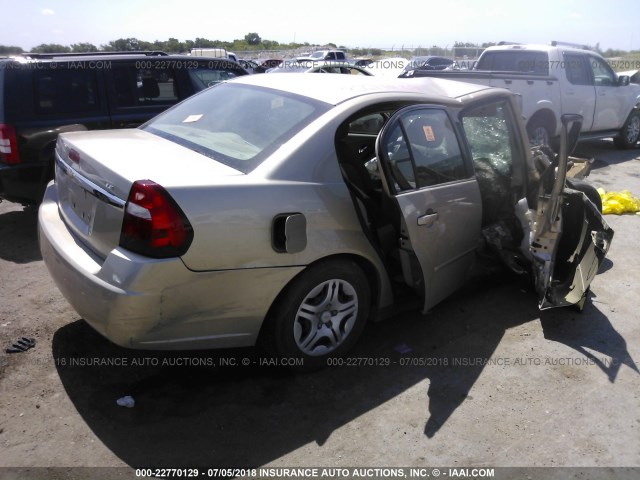 1G1ZS58F98F132411 - 2008 CHEVROLET MALIBU LS ოქროსფერი ფოტო 4