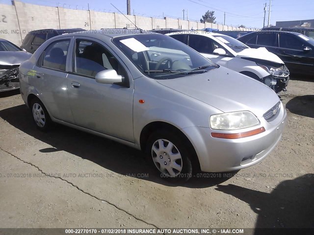 KL1TD52664B230997 - 2004 CHEVROLET AVEO SILVER photo 1