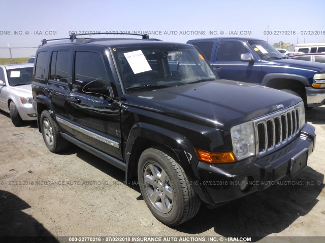 1J8HH582X8C153003 - 2008 JEEP COMMANDER LIMITED BLACK photo 1