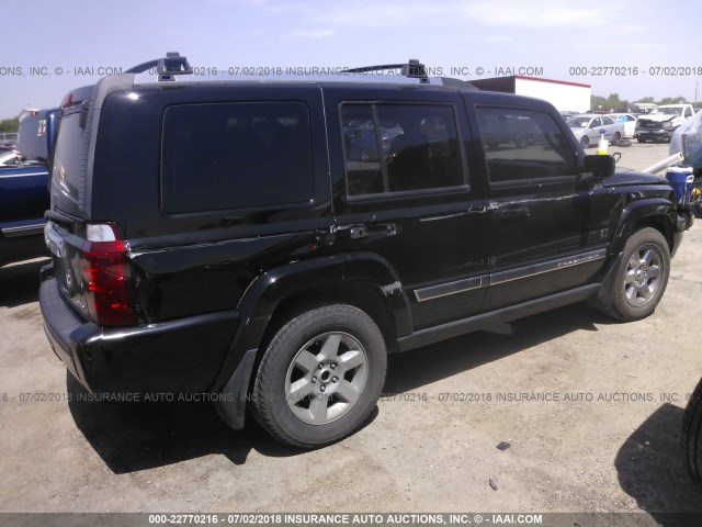 1J8HH582X8C153003 - 2008 JEEP COMMANDER LIMITED BLACK photo 4