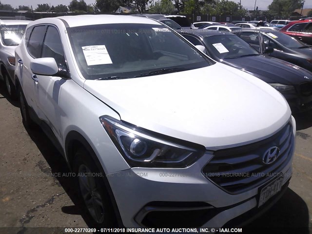 5NMZTDLB0HH023681 - 2017 HYUNDAI SANTA FE SPORT  WHITE photo 1