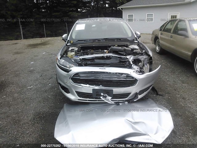 3FA6P0G7XFR251888 - 2015 FORD FUSION S SILVER photo 6