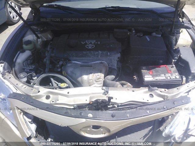 4T1BF3EK0AU030270 - 2010 TOYOTA CAMRY SE/LE/XLE 金色 照片 10