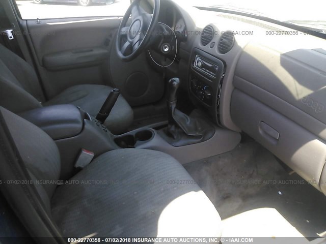 1J4FK48163W707253 - 2003 JEEP LIBERTY SPORT/FREEDOM ლურჯი ფოტო 5