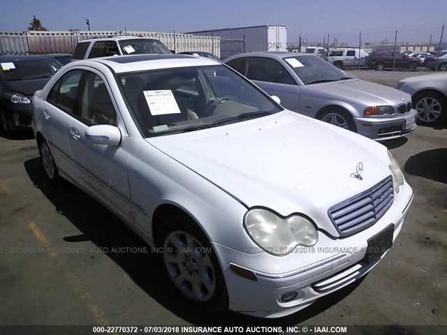 WDBRF54H56F751103 - 2006 MERCEDES-BENZ C GENERATION 2006 280 WHITE photo 1