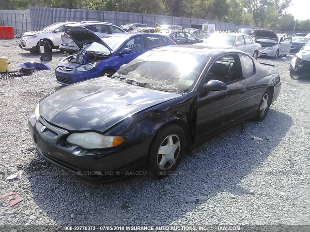 2G1WX15K029282664 - 2002 CHEVROLET MONTE CARLO SS 黑色 照片 2