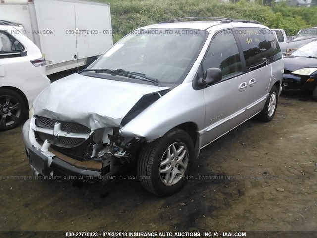 1B4GP45G0XB859639 - 1999 DODGE CARAVAN SE/SPORT SILVER photo 2